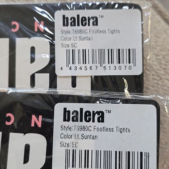 BALERA Dancewear Footless Ballet Tights LT Suntan - Picture 2 of 12
